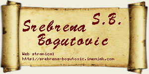 Srebrena Bogutović vizit kartica